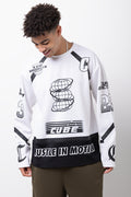 Graphic Print Hockey Jersey