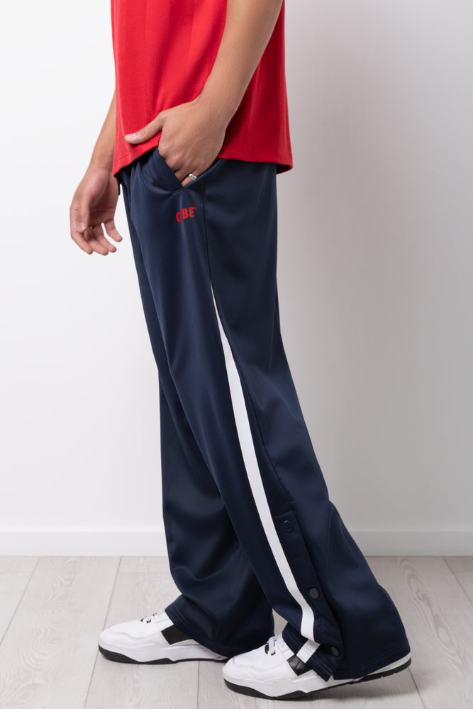Navy Straight Leg Tricot Trackpants (1)