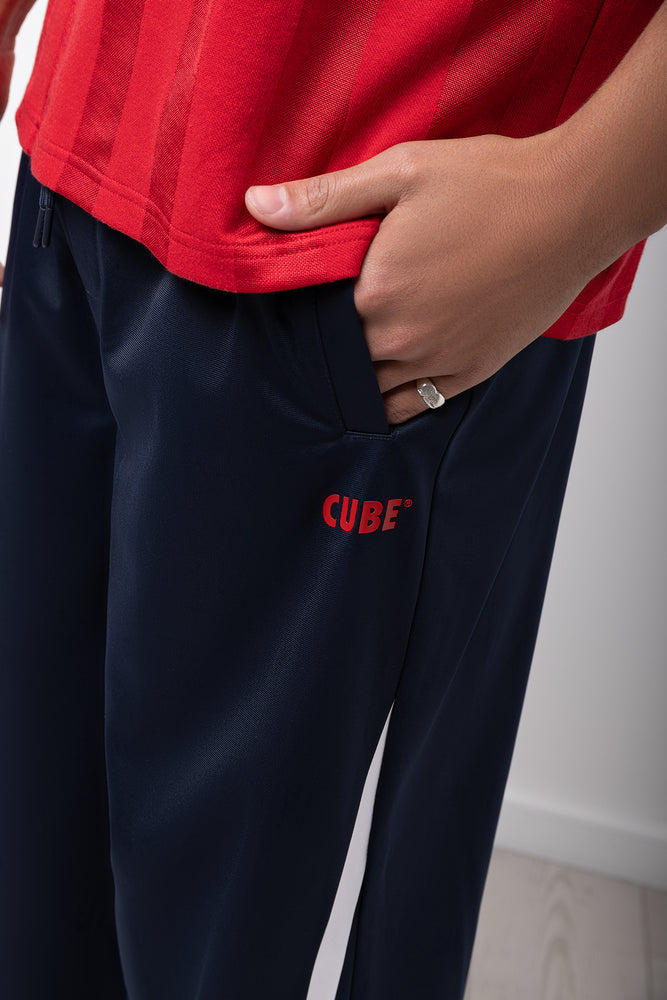 Navy Straight Leg Tricot Trackpants (3)