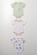 3 Pack Baby Buddy Bear Body Vests