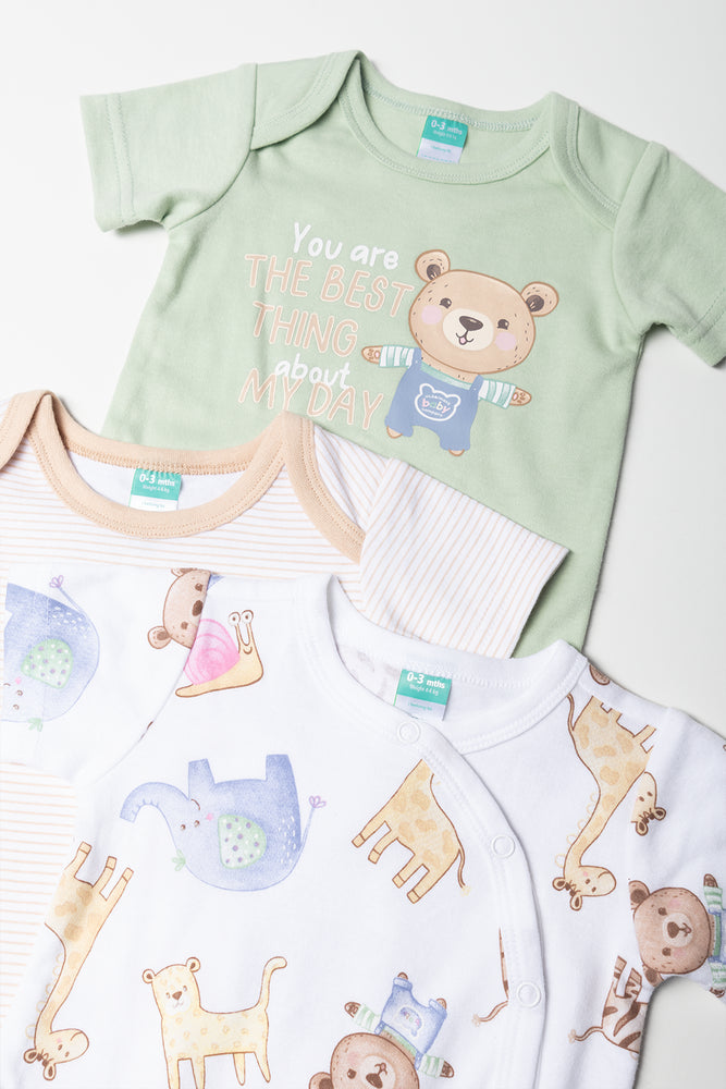 3 Pack Baby Buddy Bear Body Vests (1)