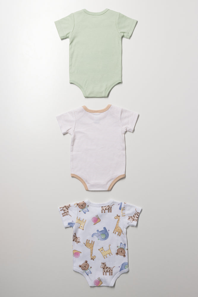 3 Pack Baby Buddy Bear Body Vests (2)