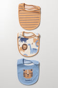 3 Pack Animal Print Baby Bibs