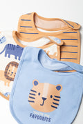 3 Pack Animal Print Baby Bibs (1)