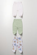 3 Pack Baby Footed Pants