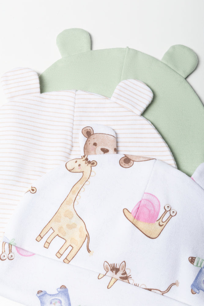 3 Pack Buddy Bear Baby Hats (1)