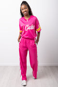 Pink Popper Side Trackpants
