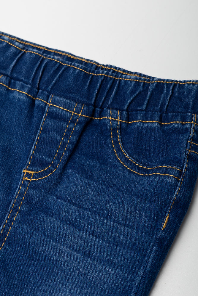 Flare Jeggings Dark Blue (1)