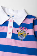 Minions Striped Long Sleeve Golfer (1)