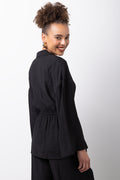 Black Crinkle Long Sleeve Shirt (2)
