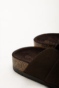 Stitch Detail Clogs Brown (3)