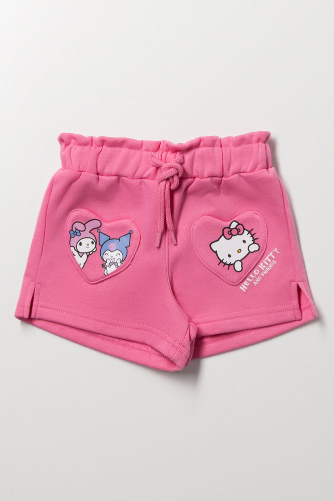 Pink Hello Kitty Heart Shorts
