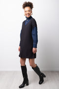 Black Versatile Mini Shift Dress (1)