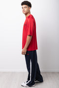 Red Graphic Print Athletics T-Shirt (1)