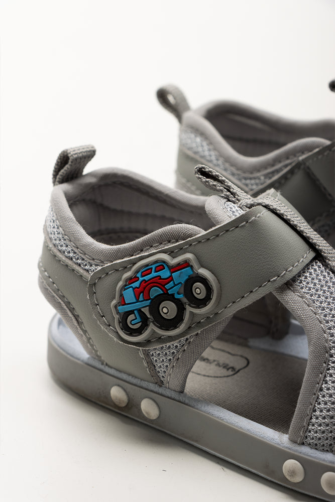 Grey Truck Open Toe Sandals (3)