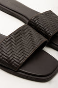 Weave Mule Sandals Brown (2)