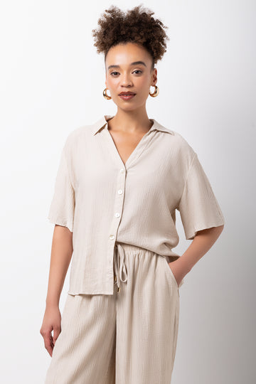 Stone Crinkle Shirt