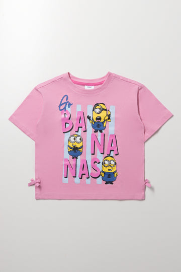 Minions Bananas T-Shirt Pink