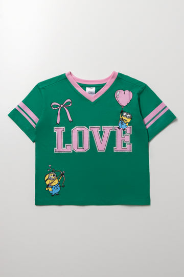 Minions Love T-Shirt Green