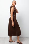 Shirt Dress Brown (1)