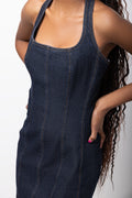 Dark Wash Denim Dress (3)