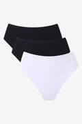 3 Pack Rib Thongs Black And White (1)