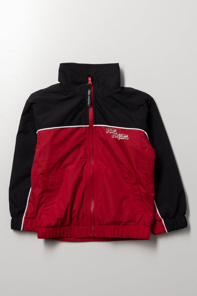 Miles Morales Windbreaker Red And Black