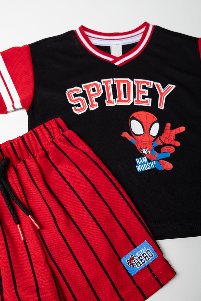 Spidey Graphic T-Shirt Shorts Set (1)