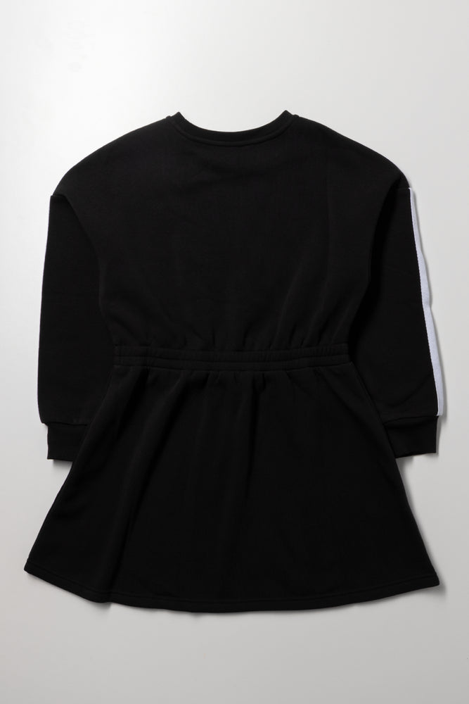 NYC Elasticated Waist Dress Black (2)