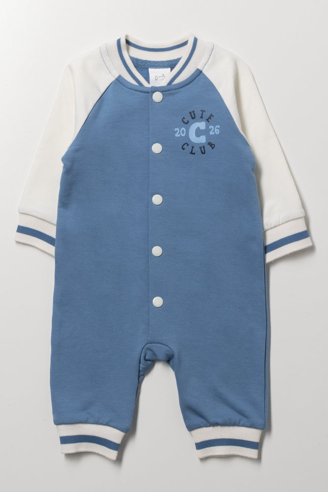 Baseball Sleepsuit Blue