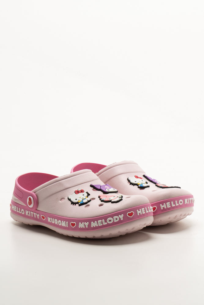 Pink Hello Kitty & Friends Moulded Clogs