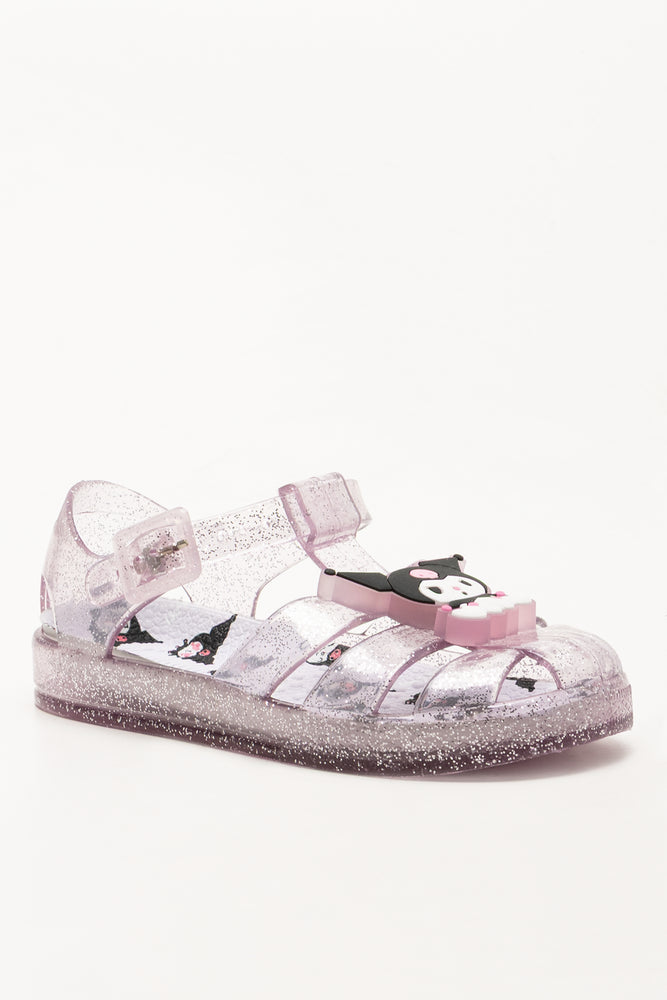 Lilac Kuromi Light Up Jelly Sandals (1)