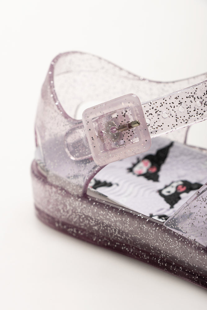 Lilac Kuromi Light Up Jelly Sandals (3)