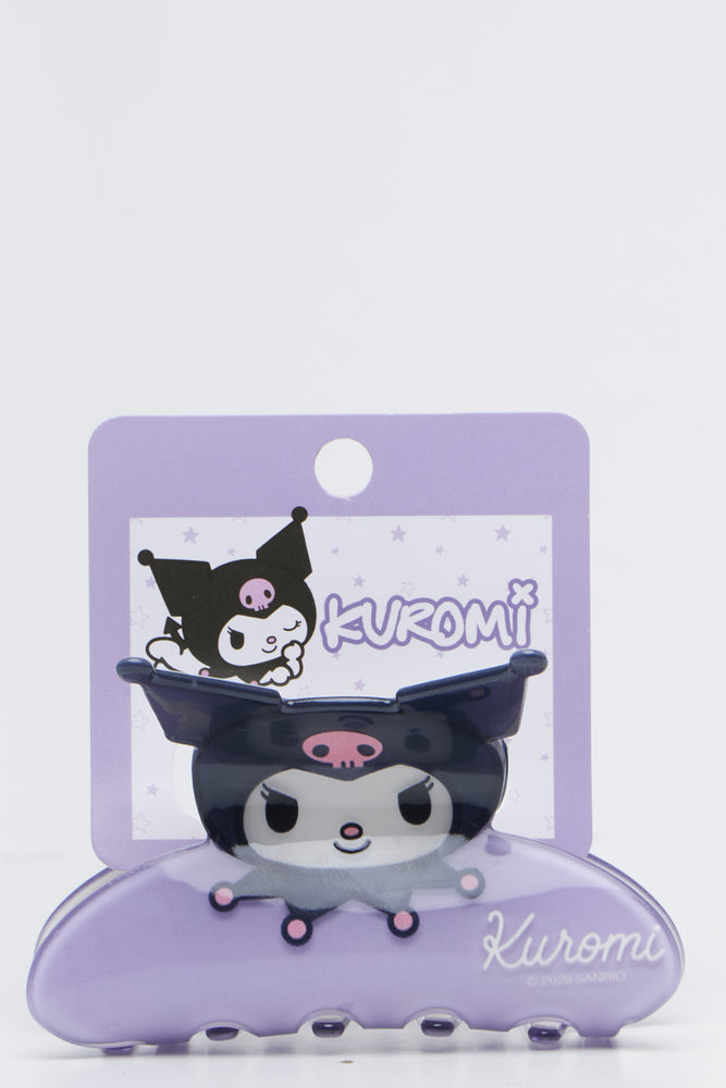 Purple Kuromi Hair Claw Clip