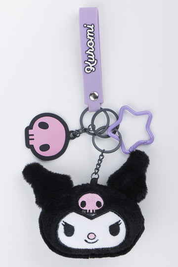Kuromi Plush Character Keyring