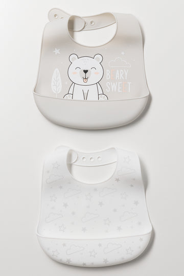 Silicone Bib Grey