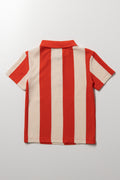 Red Striped Golfer Shirt (2)