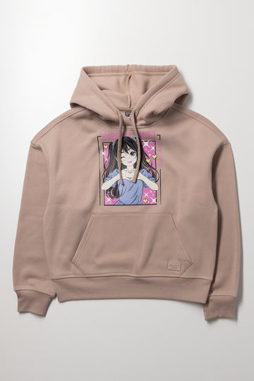 Printed Hoodie Natural