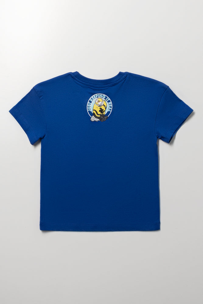 Minions Oversized Short Sleeve T-Shirt Blue (2)