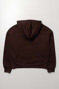 Chill Slogan Hoodie Chocolate (2)
