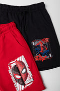 Spider-Man Knit Shorts 2 Pack (1)
