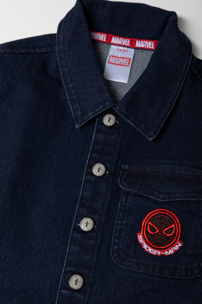 Dark Denim Spider-Man Boilersuit (1)