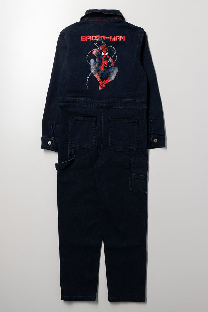 Dark Denim Spider-Man Boilersuit (2)