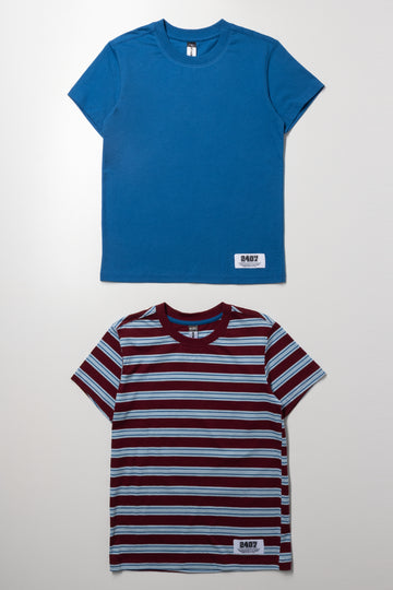 2 Pack Striped T-Shirt Set