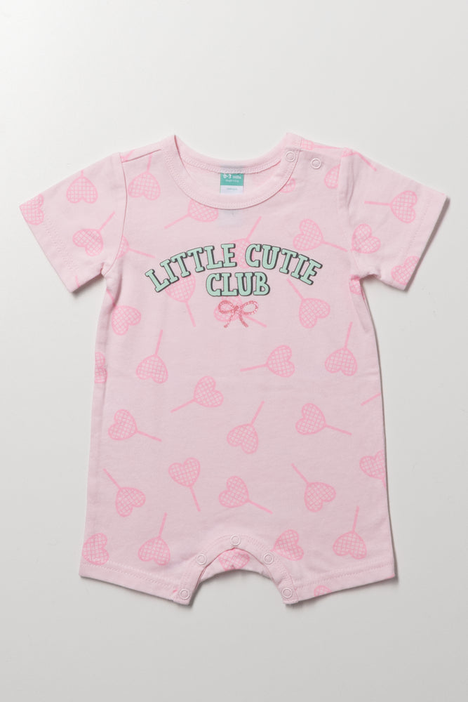 Pink Little Cutie Club Romper