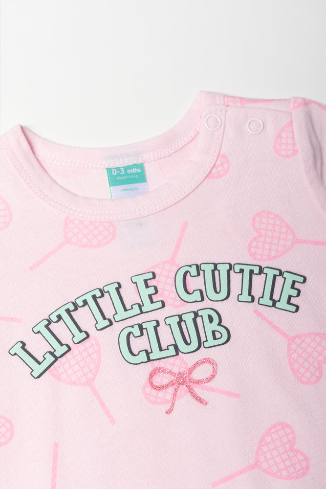 Pink Little Cutie Club Romper (1)