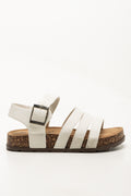 White Strappy Comfort Health Sandals (1)