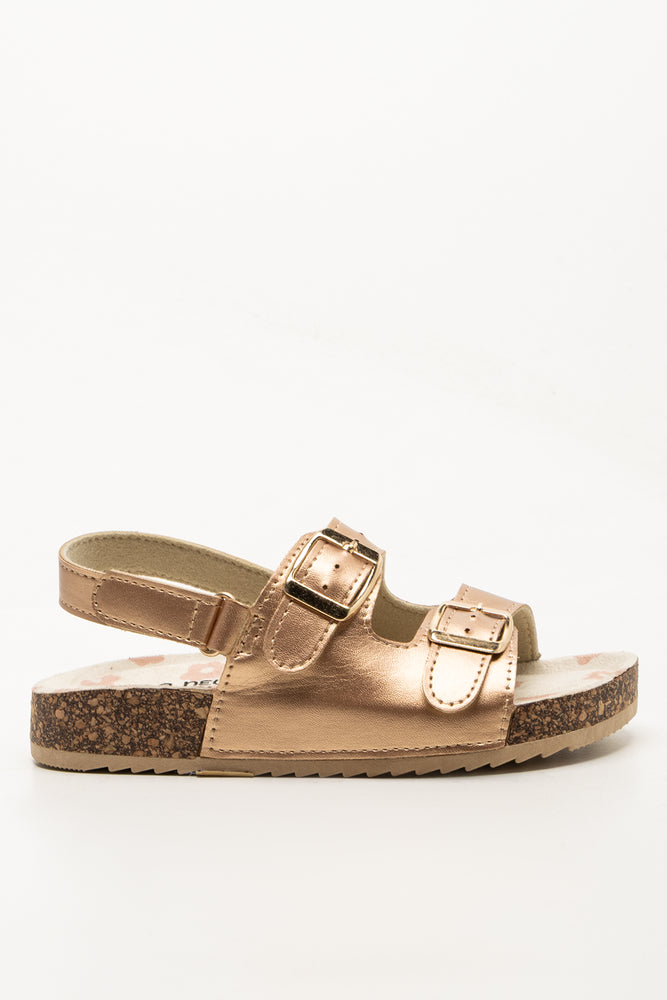 Rose Gold Double Buckle Sandals (1)
