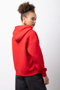 Red Bisous Paris Graphic Hoodie (2)