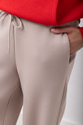 Fleece Wide Leg Pants Mocha (3)